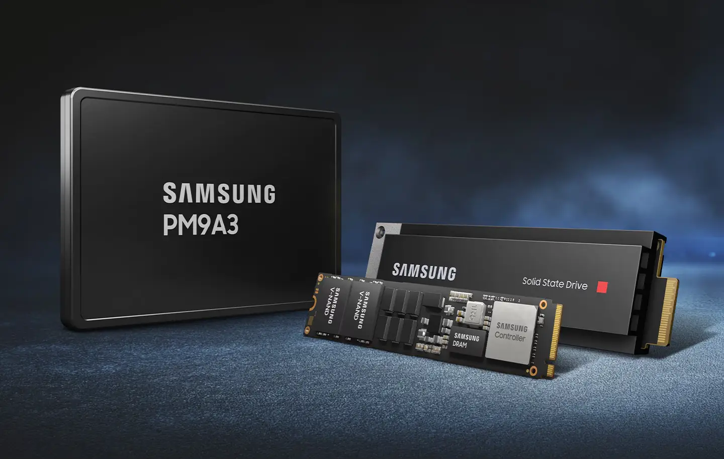 SSD Samsung PM9A3 avec technologies DEFEND et SAFE.