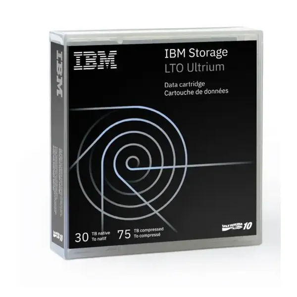 Cartouche IBM Storage LTO Ultrium 10 WORM 30 To dans son boîtier 03pl171
