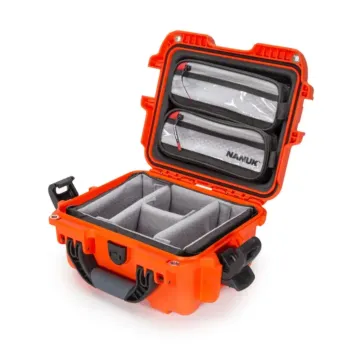 Photo de NANUK™ 905 - Valise de Protection Orange Vert avec séaparateur Kit Photo