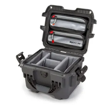Photo de NANUK™ 908 - Valise de Protection Graphite avec séparateur avec séparateur Kit Photo