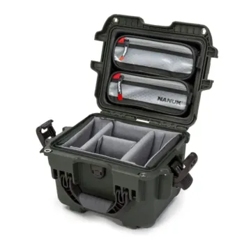 Photo de NANUK™ 908 - Valise de Protection Olive avec séparateur avec séparateur Kit Photo