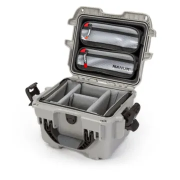 Photo de NANUK™ 908 - Valise de Protection Gris avec séparateur avec séparateur Kit Photo