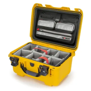 Photo de NANUK™ 918 - Valise de Protection Jaune avec Séparateur et Organisateur Kit Photo