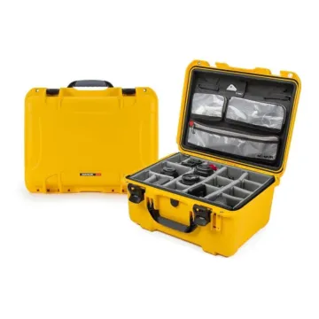 Photo de NANUK™ 933 - Valise de Protection Jaune avec Séparateur et Organisateur Kit Photo