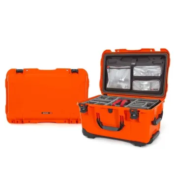 Photo de NANUK™ 938 - Valise de Protection Orange avec Séparateur et Organisateur Kit Photo