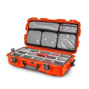 Photo de NANUK™ 980 - Valise de Protection Orange avec Séparateur et Organisateur Kit Photo