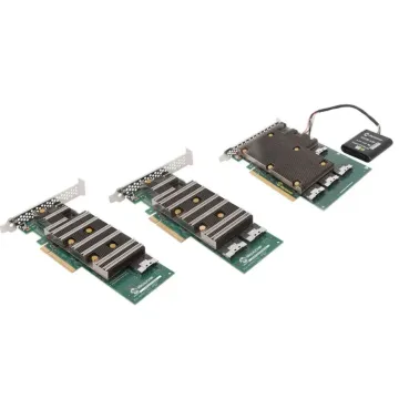 Famille de cartes contrôleurs RAID Microchip Adaptec SmartRAID 3200 pour serveurs et centres de données.
