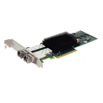 Carte HBA ATTO Celerity 16Gb Gen 6 Fibre Channel double port avec modules optiques LC SFP+ et dissipateur thermique