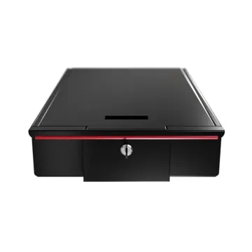 Vue du ProDevice MSS400 Basic pour rack 19 pouces avec tiroir d'archivage haute densité pour bandes LTO et HDD