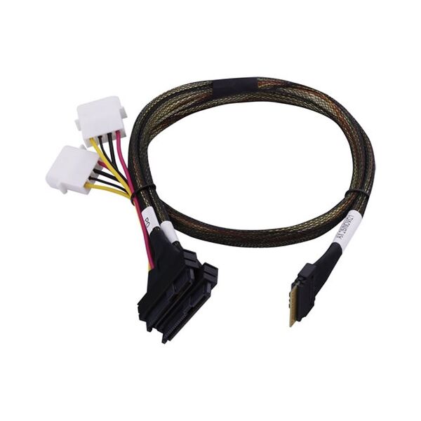 Câble SAS Tri-mode Adaptec ACK-I-SlimSASx8-2SFF-8639x4-U.3-0.8M