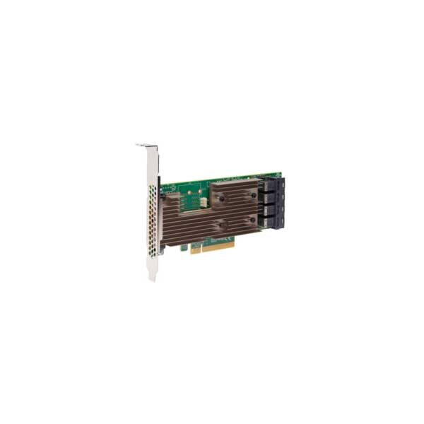 Carte Broadcom SAS 9305-16i avec quatre ports internes Mini-SAS HD SFF-8643.