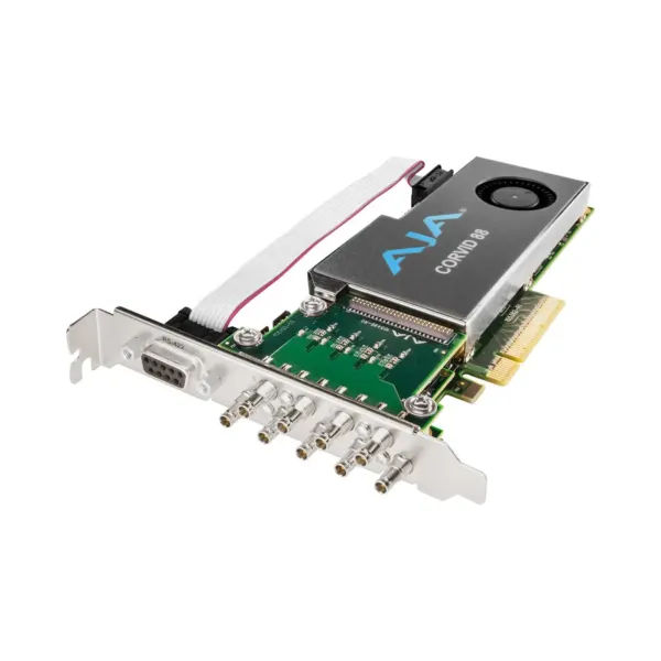 AJA Corvid 88 PCIe 8-Channel 3G-SDI I/O Card Vue de 3/4