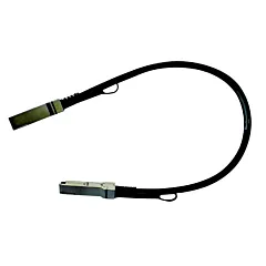 Câble DAC passif NVIDIA Mellanox MCP1650-Vxxxyzz QSFP56 200GbE avec deux connecteurs métalliques, tirettes noires et gaine noire