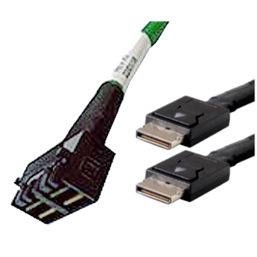 Broadcom Câble Tri-Mode NVMe U.2 SFF-8643 8x vers 2x SFF-8612 OCuLink 1M Broadcom Câble Tri-Mode NVMe U.2 SFF-8643 8x vers 2x SFF-8612 OCuLink 1M