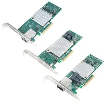 Microchip Adaptec HBA 1000 Series contrôleurs SAS SATA PCIe cartes low profile SFF-8643 SFF-8644