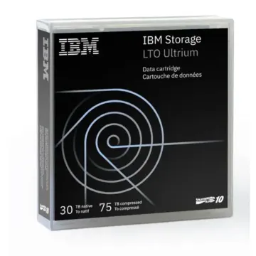 Cartouche IBM Storage LTO Ultrium 10 WORM 30 To dans son boîtier 03pl171