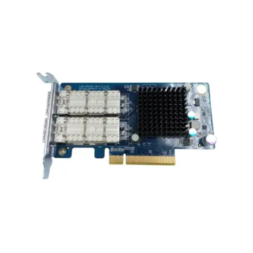 Carte d'extension réseau QNAP LAN-40G2SF-MLX avec deux ports 40GbE QSFP+ et contrôleur Mellanox.