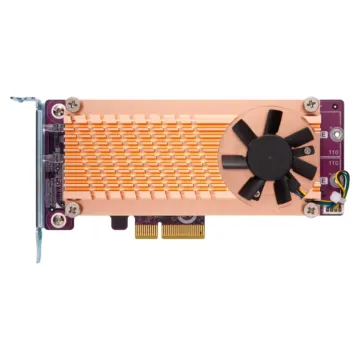 QNAP Carte d’extension pour deux SSD M.2 NVMe 22110/2280 Gen3