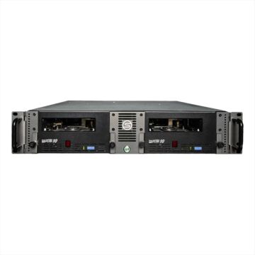 SymplyPRO 2U Ethernet LTO-10 – Vue avant du rack avec lecteur intégré