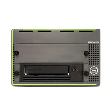 Vue avant du lecteur SymplyPRO XTH LTO-9 Thunderbolt Desktop