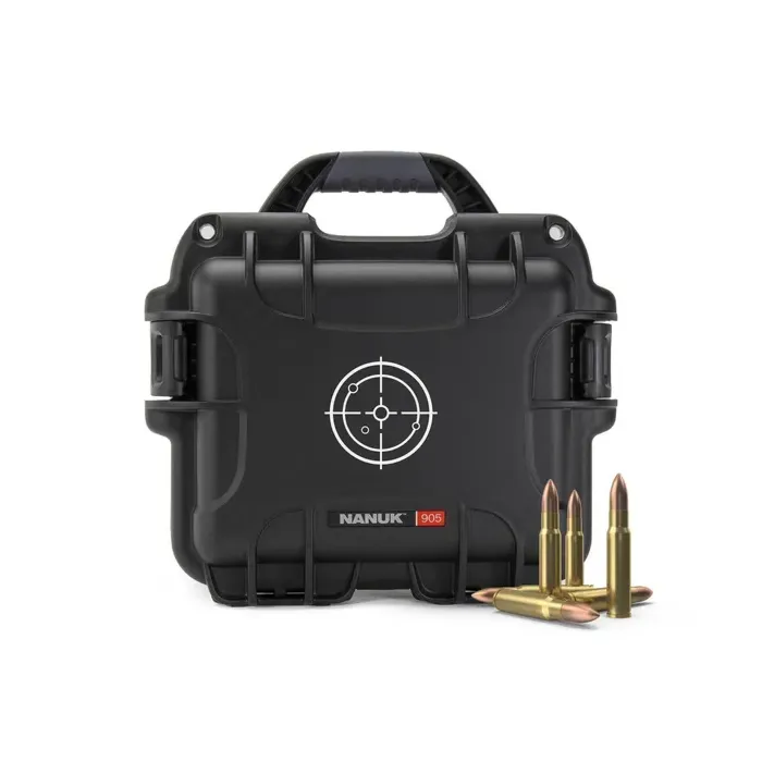 Photo de NANUK™ 905 - Valise de Protection Noir avec logo Cible