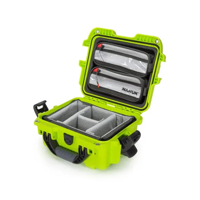 Photo de NANUK™ 905 - Valise de Protection Citron Vert avec séaparateur Kit Photo