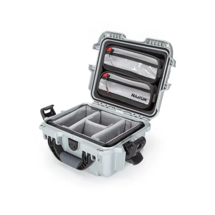 Photo de NANUK™ 905 - Valise de Protection Gris avec séaparateur Kit Photo