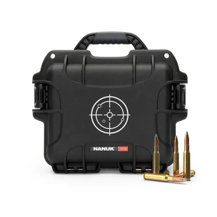 Photo de NANUK™ 908 - Valise de Protection Noir avec Logo Cible