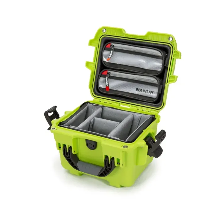 Photo de NANUK™ 908 - Valise de Protection Citron vert avec séparateur Kit Photo
