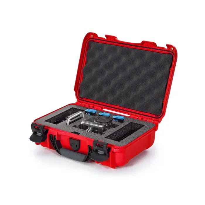 Photo de NANUK™ 909 - Valise de protection Rouge avec mousse Go Pro Hero 9 & 10