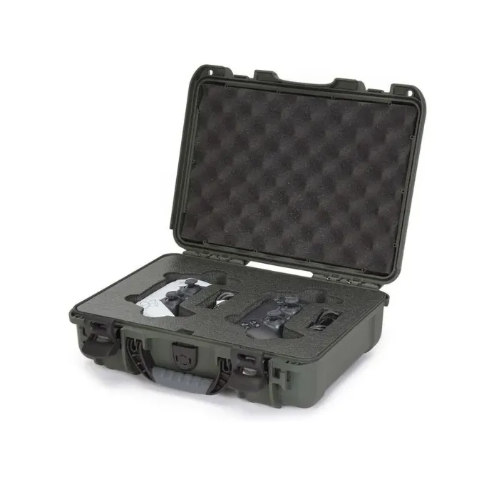Photo de NANUK™ 910 - Valise de Protection Olive avec mousse pour 2 manettes Playstation 5
