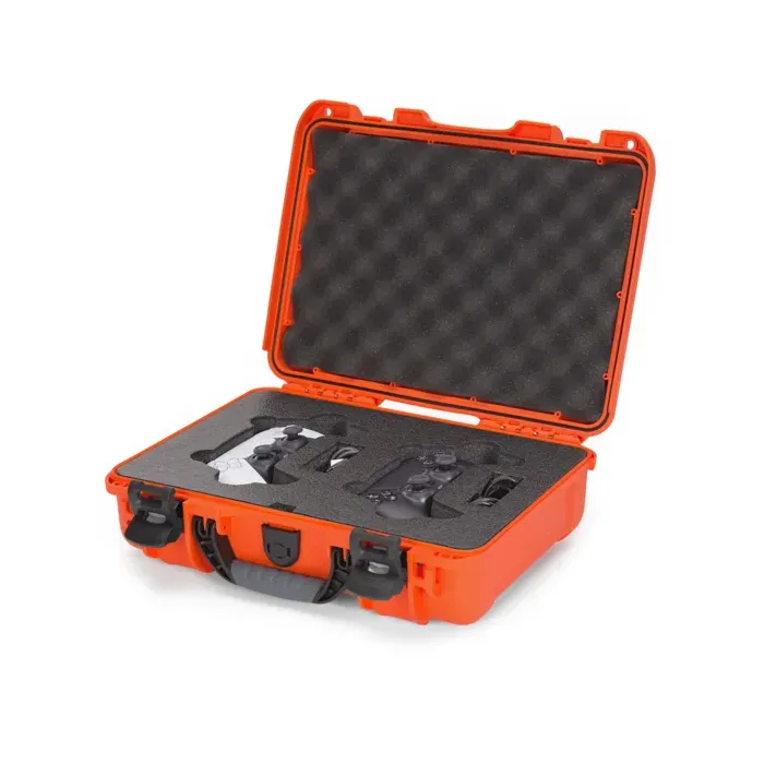 Photo de NANUK™ 910 - Valise de Protection Orange avec mousse pour 2 manettes Playstation 5