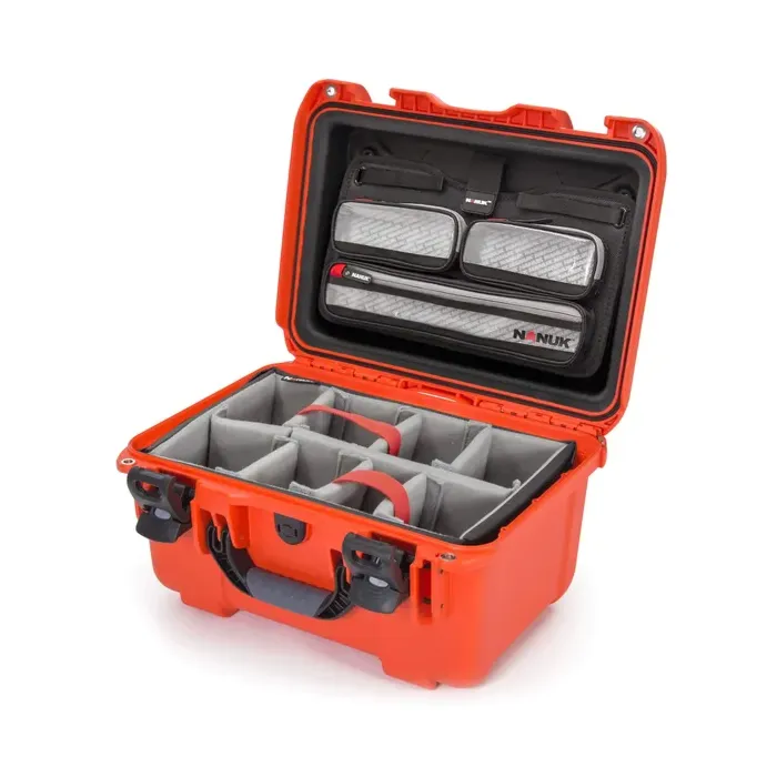 Photo de NANUK™ 918 - Valise de Protection Orange avec Séparateur et Organisateur Kit Photo