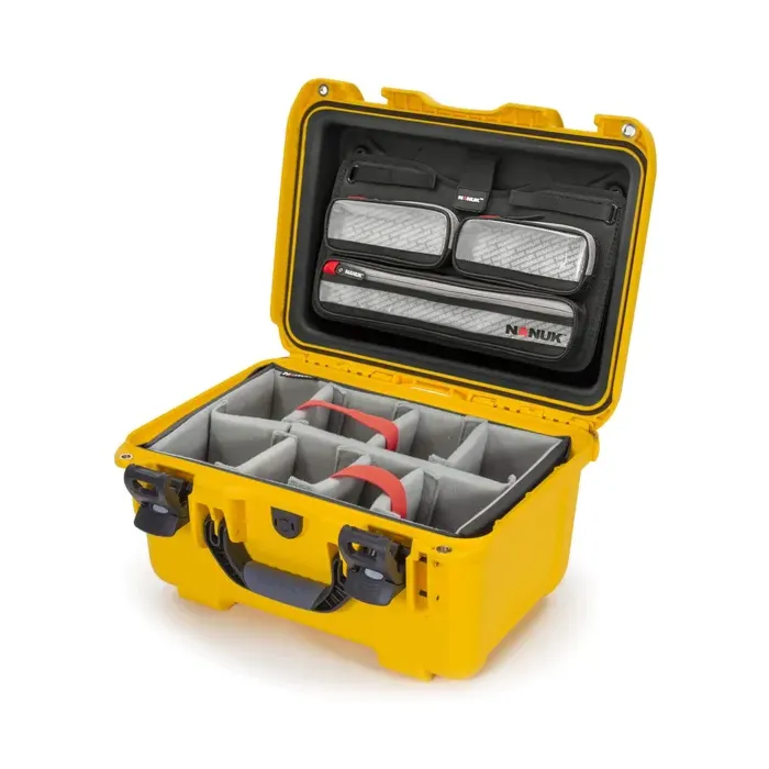 Photo de NANUK™ 918 - Valise de Protection Jaune avec Séparateur et Organisateur Kit Photo