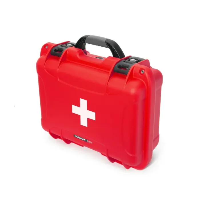 Photo de NANUK™ 920 - Valise de Protection Rouge avec Logo Premiers Secours
