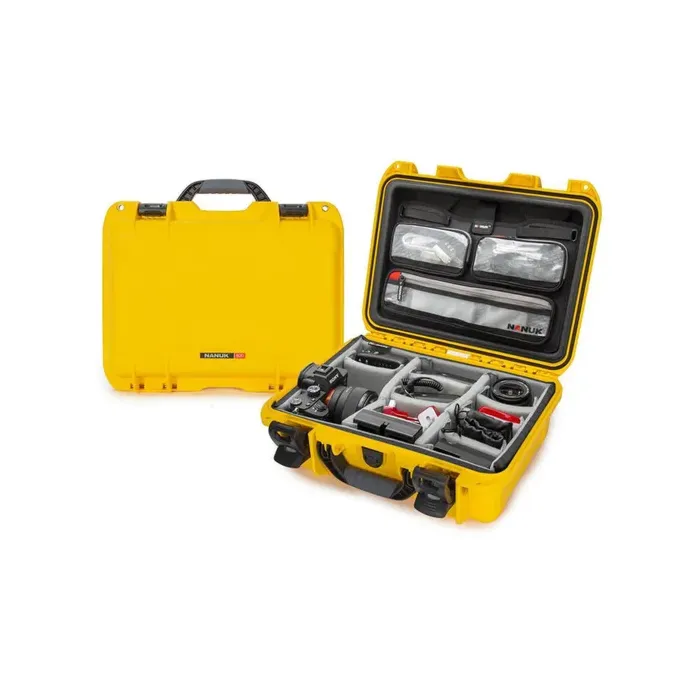 Photo de NANUK™ 920 - Valise de Protection Jaune avec Séparateur Kit Photo