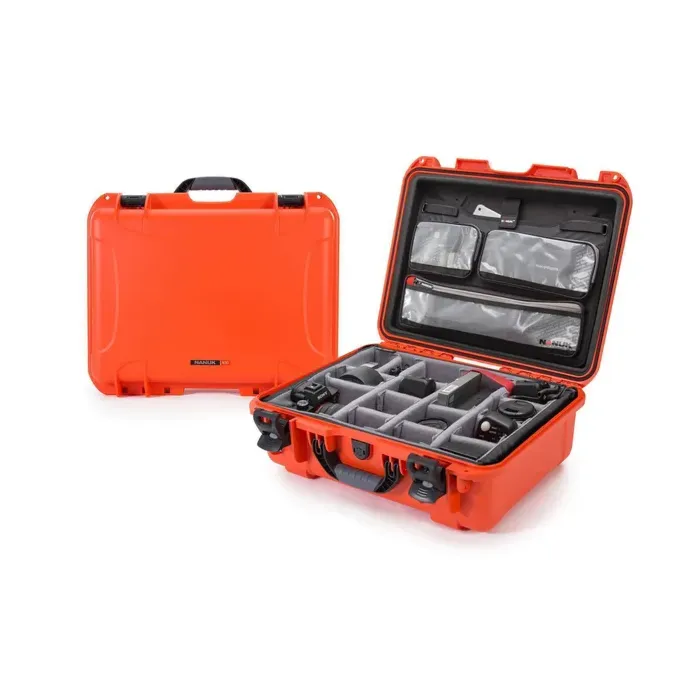 Photo de NANUK™ 930 - Valise de Protection Orange avec Séparateur et Organisateur Kit Photo