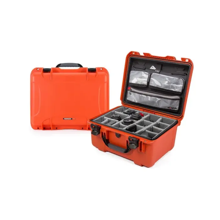 Photo de NANUK™ 933 - Valise de Protection Orange avec Séparateur et Organisateur Kit Photo