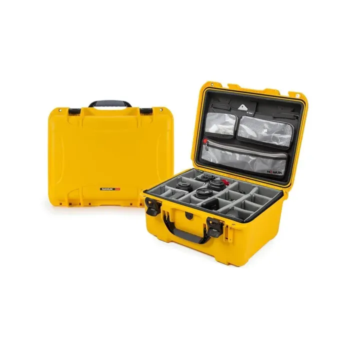 Photo de NANUK™ 933 - Valise de Protection Jaune avec Séparateur et Organisateur Kit Photo