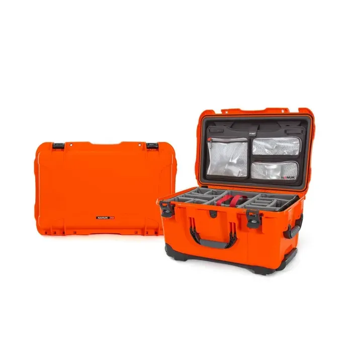 Photo de NANUK™ 938 - Valise de Protection Orange avec Séparateur et Organisateur Kit Photo