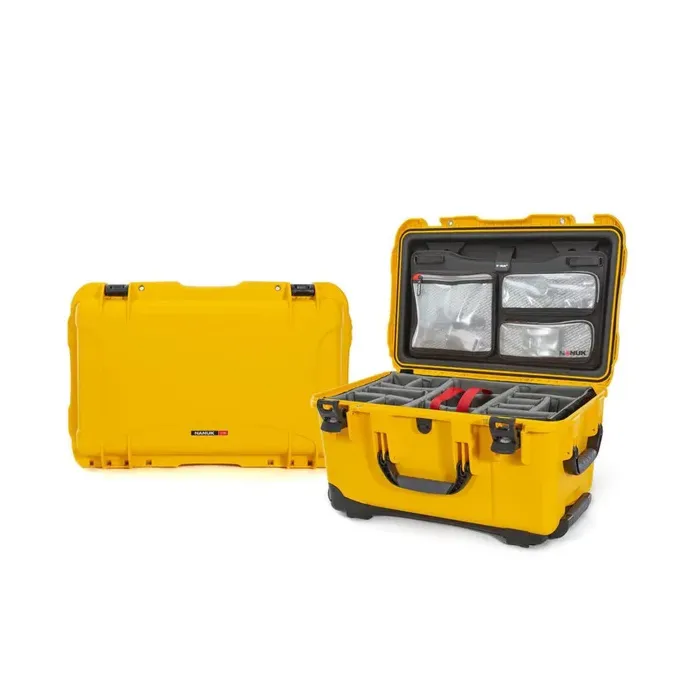 Photo de NANUK™ 938 - Valise de Protection Jaune avec Séparateur et Organisateur Kit Photo