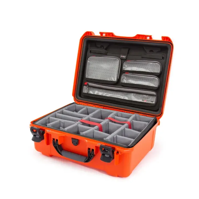 Photo de NANUK™ 940 - Valise de Protection Orange avec Séparateur et Organisateur Kit Photo