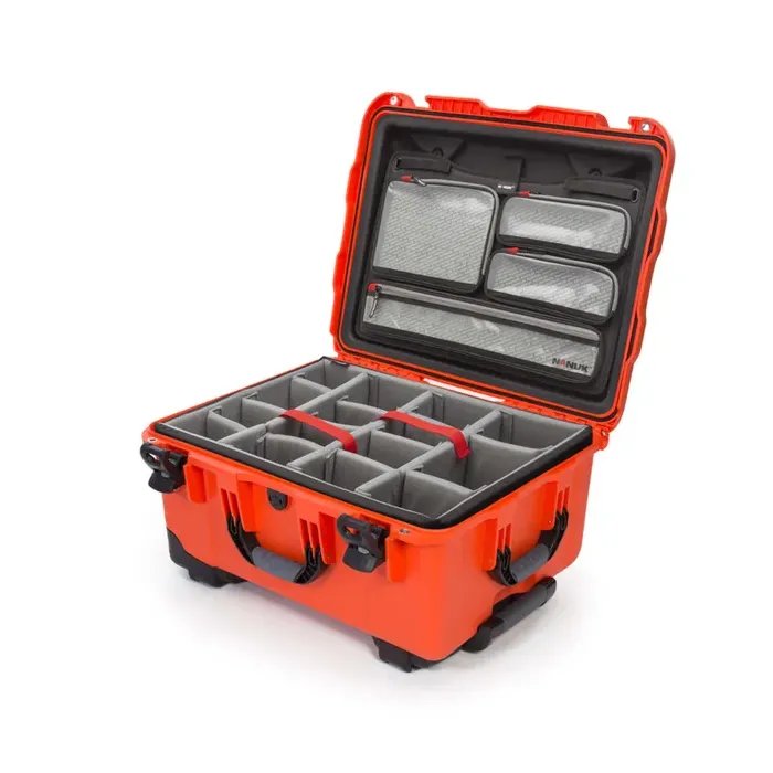 Photo de NANUK™ 950 - Valise de Protection Orange avec Séparateur et Organisateur Kit Photo