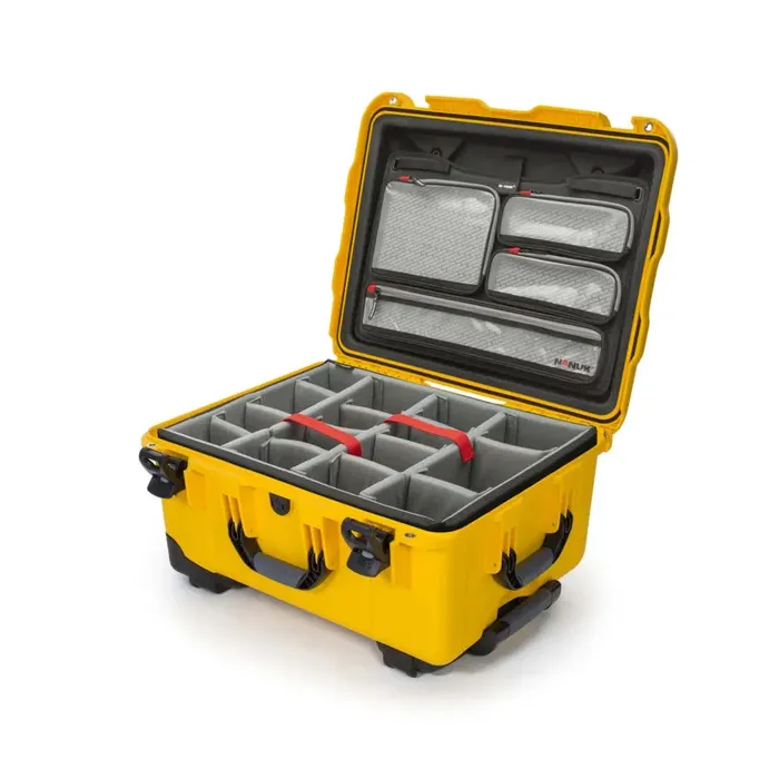 Photo de NANUK™ 950 - Valise de Protection Jaune avec Séparateur et Organisateur Kit Photo