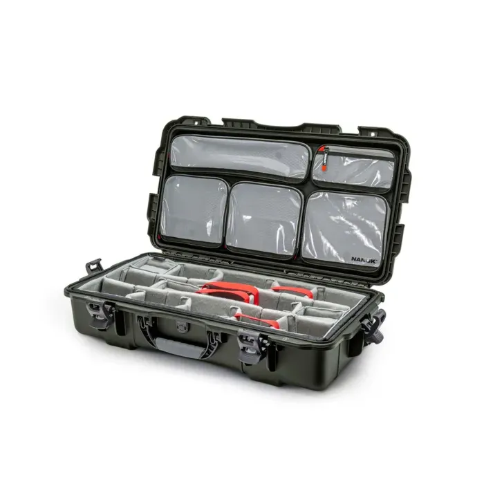 Photo de NANUK™ 980 - Valise de Protection Olive avec Séparateur et Organisateur Kit Photo