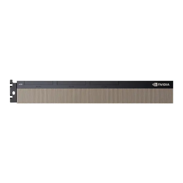 Carte graphique PNY NVIDIA A100 80GB PCIe - vue supérieure sur dissipateur thermique Carte graphique PNY NVIDIA A100 80GB PCIe - vue supérieure sur dissipateur thermique