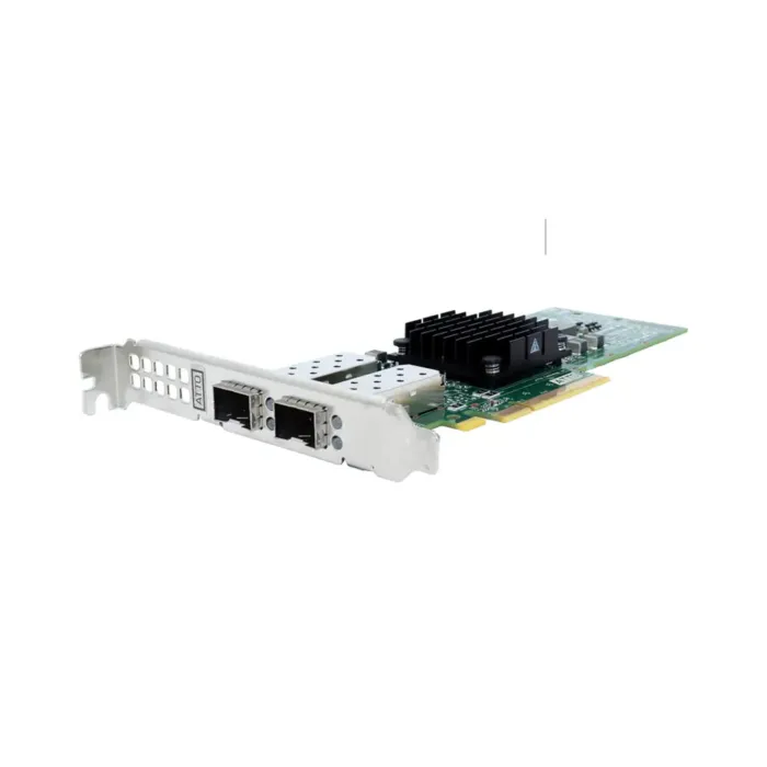 Carte ATTO FFRM-N4S2-000 avec modules SFP+ installés vue de face