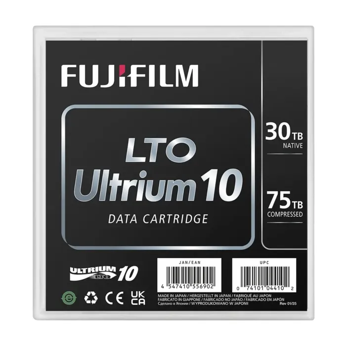 Cartouche Fujifilm LTO-10 REW – Vue Boite Face avant – Capacité 30 To