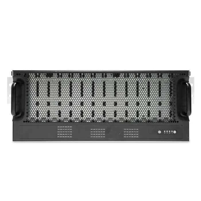 Vue avant du châssis AIC XJ1-40782-03 rack 4U