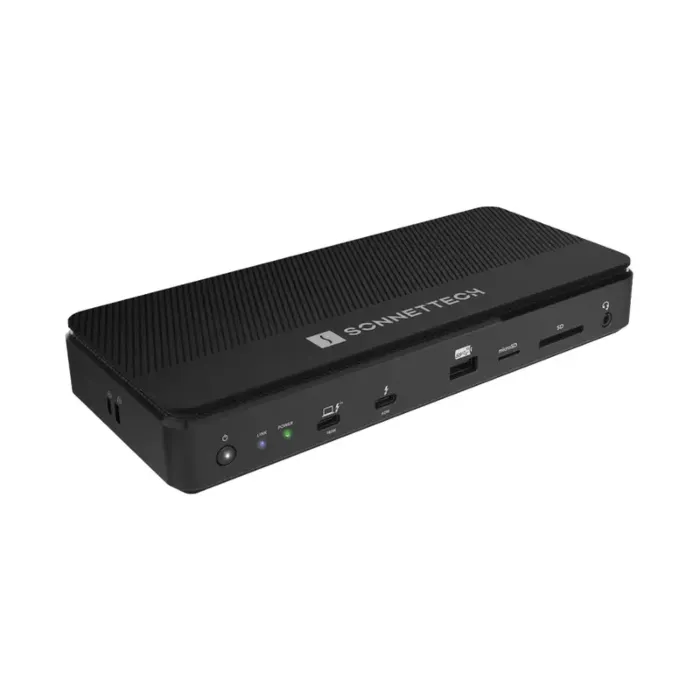 Station d'accueil Sonnet Echo 13 Thunderbolt 5 1TB SSD vue de trois quarts
